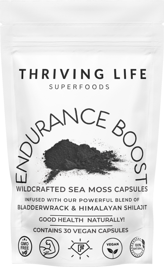 Endurance Boost Capsules - Sea Moss, Bladderwrack & Himalayan Shilajit